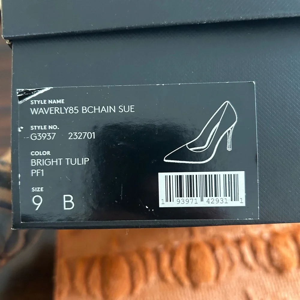 Coach Waverly85 Beadchain Suede Heels - Picture 9 of 9